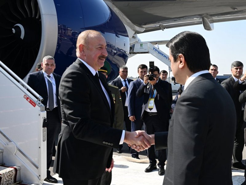 News about - Azerbaijani president arrives in Dushanbe for CIS summit