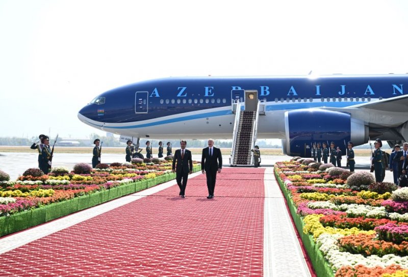 News about - Azerbaijani president arrives in Dushanbe for CIS summit