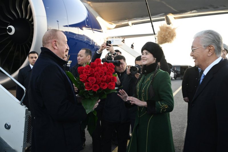 News about - Azerbaijani president arrives in Kazakhstan for state visit  -VIDEO 