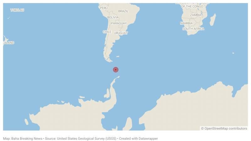 Magnitude 6.6 earthquake strikes Drake Passage