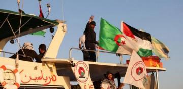 Activists claim Israeli warship circled Gaza flotilla