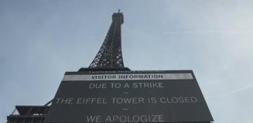 Eiffel Tower closes due to nationwide strikes in France
