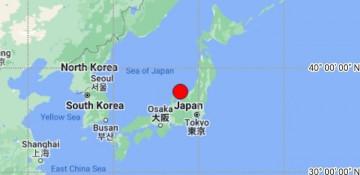 6.0-magnitude quake hits Near East Coast of Honshu, Japan 