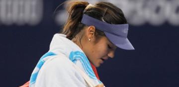Emma Raducanu retires from Wuhan Open first-round match against Ann Li