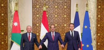 Egyptian and French leaders discuss ways to immediately end Gaza war