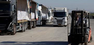 Hundreds of trucks ready with massive aid for Gaza - UN
