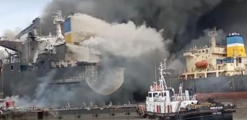 Oil tanker fire in Indonesia kills 10, injures 18 