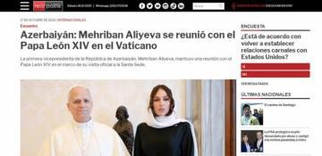 Mehriban Aliyeva's Vatican visit grabs global media attention