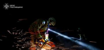 Russian strike hits Poltava: Warehouse fire reported