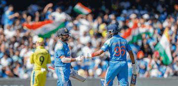 Rohit Sharma leads India to 264-9 in 2nd ODI against Australia