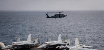US Navy helicopter and fighter jet crash in South China Sea