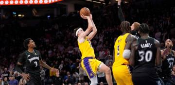 Reaves’ buzzer-beater lifts Lakers past Timberwolves in 116–115 thriller