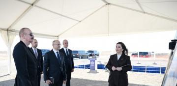 President Aliyev lays foundation for Jabrayil solar plants