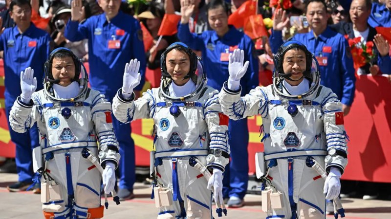 Three Chinese astronauts stranded in space after capsule hit by space debris