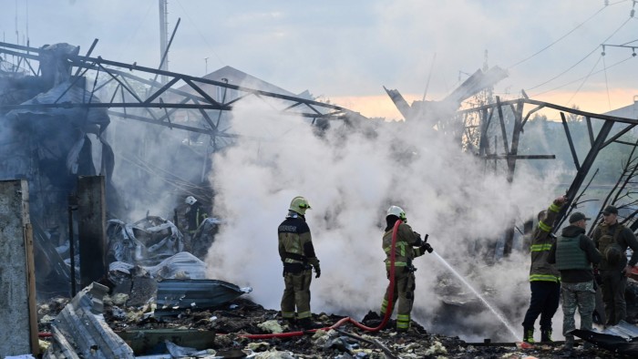Russia strikes logistics warehouse in Kharkiv, injuring three 