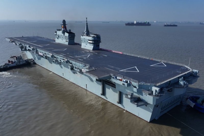 China launches sea trial for first Type 076 amphibious assault ship 'Sichuan'