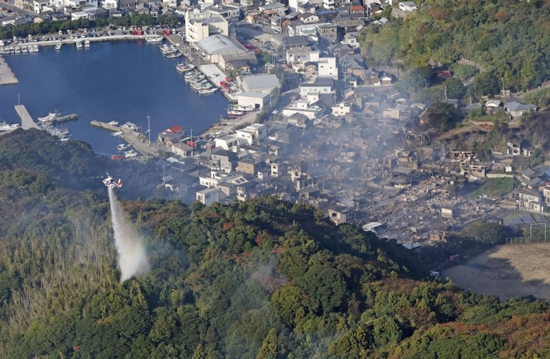 Fire destroys more than 170 buildings in Southern Japan; One person missing