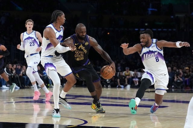 Lakers beat Jazz in LeBron James’ season debut