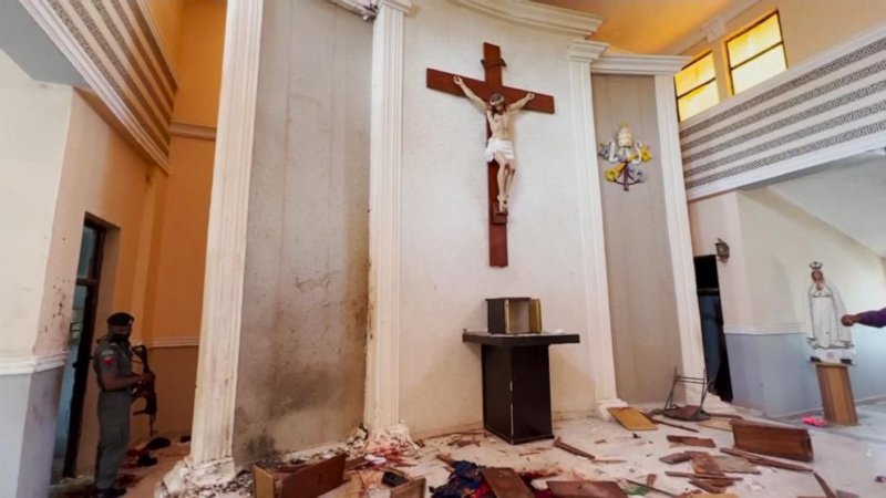 Gunmen attack church in Nigeria, killing two and kidnapping worshippers