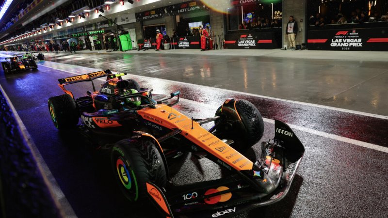 Norris outpaces Verstappen to secure Las Vegas Grand Prix pole