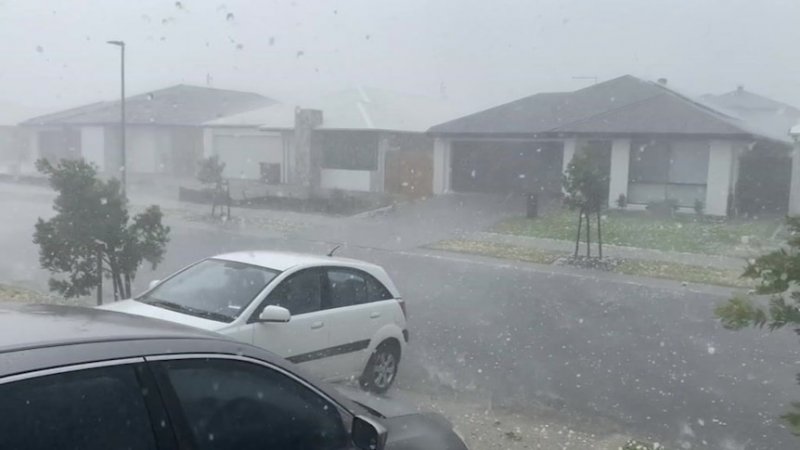 Severe storms batter Australia's Queensland with giant hail, strong winds -  VIDEO 