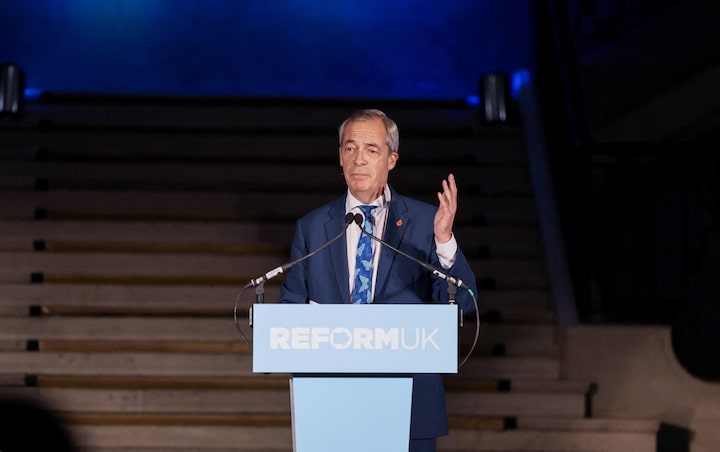 Farage says he ‘never directly racially abused anybody’ after school-age allegations surface