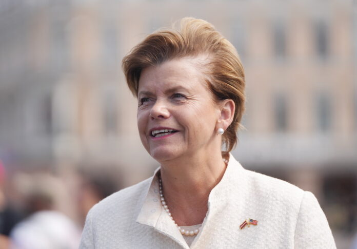 Latvian Foreign Minister Baiba Braze arrives in Kyiv 