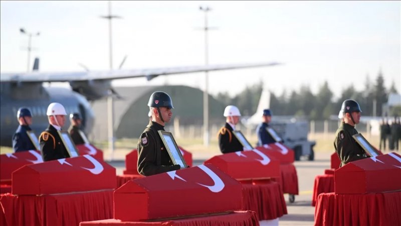 Türkiye bids farewell to Air Force personnel killed in plane crash in Georgia –  VIDEO 
