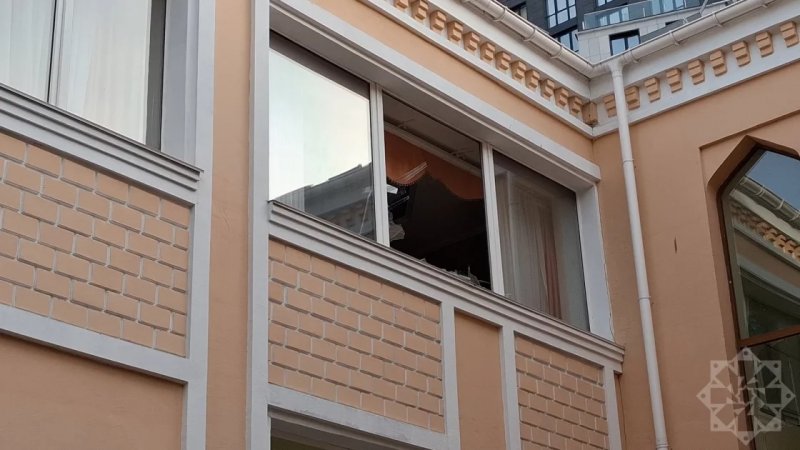 Azerbaijani Embassy in Kyiv severely damaged in Russian missile attack -  PHOTOS 