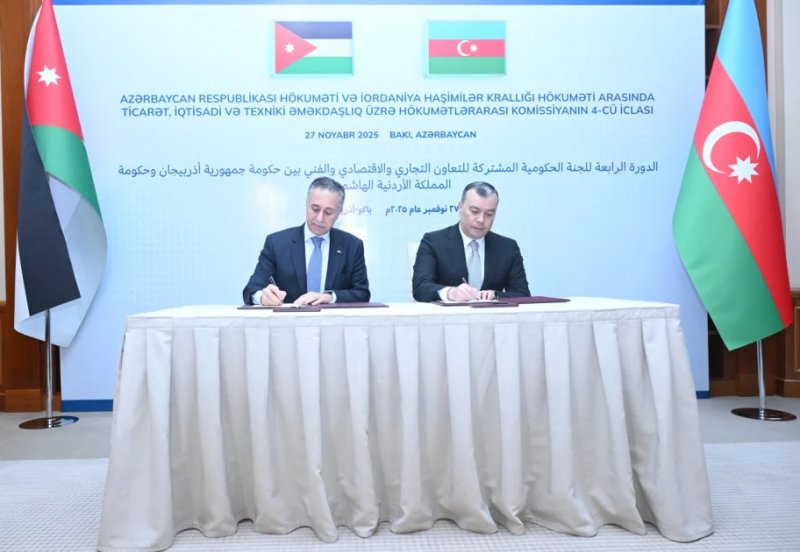 Azerbaijan, Jordan ink key documents to expand cooperation