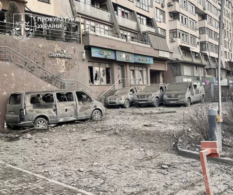 News about - Azerbaijani Embassy in Kyiv severely damaged in Russian missile attack -  PHOTOS 