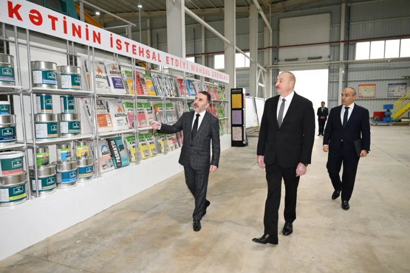 News about - President Aliyev inaugurates AZWOOL mineral rock wool plant