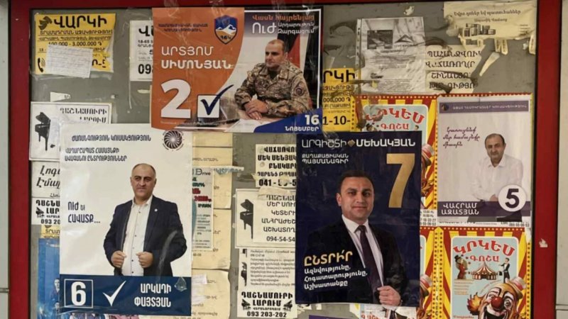 Armenia's ruling party wins Vagharshapat elections amid tensions with Church