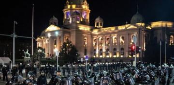 Serbia detains 37 after Belgrade clashes amid anti-government protests