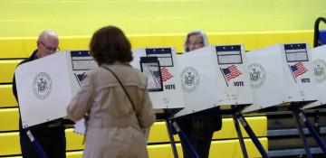 New Yorkers head to polls as Mamdani leads in tight mayoral race