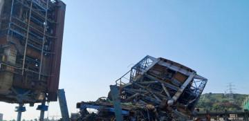 Six workers trapped after structure collapse at South Korea power plant