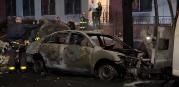 Bronx car explosion leaves 7 firefighters injured -  VIDEO 