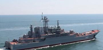 Russian forces strip Ukrainian warship Konstantin Olshansky in Crimea
