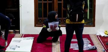 Possible explosive powder found after Jakarta Mosque blasts