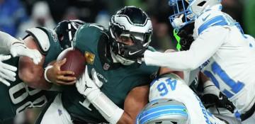 Jalen Hurts' lone TD leads Eagles to 16-9 victory over Lions