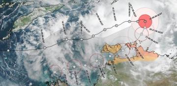 Tropical Cyclone Fina intensifies as it approaches northern Australia