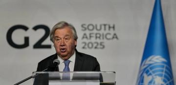 Guterres calls on G20 to enforce Sudan ceasefire and curb arms supply