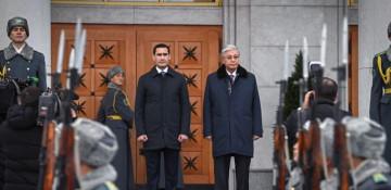 Turkmen president begins state visit to Kazakhstan
