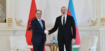 Azerbaijan's president praises strong ties with Albania