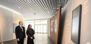 Mehriban Aliyeva posts about Victory Monument and Museum