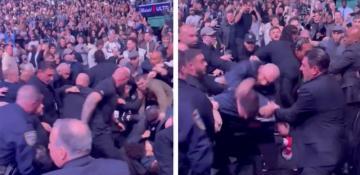 Large brawl erupts between Dillon Danis and Islam Makhachev’s team in chaotic UFC 322 scene  -VIDEO 