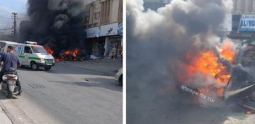 Israeli drone targets car in Southern town, Hezbollah figure reported as target -  VIDEO 