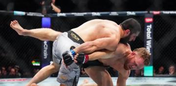 Makhachev cruises to victory, capturing second weight-class crown at UFC 322