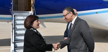 Azerbaijani speaker arrives in Cairo for working visit
