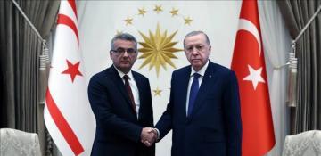 Erdogan welcomes new TRNC president in Ankara